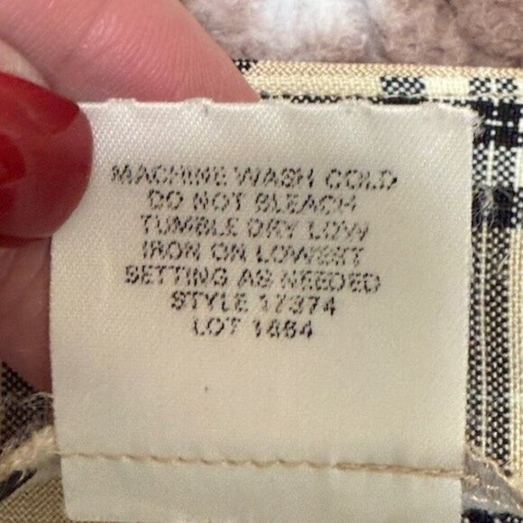 NYCC New York Clothing Co Womens Tartan Plaid A Line Skirt Black Tan Size 16 - Picture 3 of 7